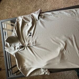 Under Armour Polo, Grey, Size Medium
